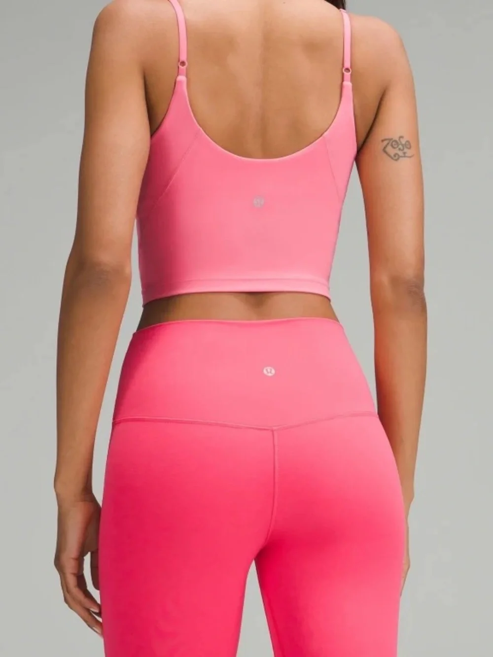 Lululemon Align Cropped Cami Tank Top Sakura Pink - Size 6